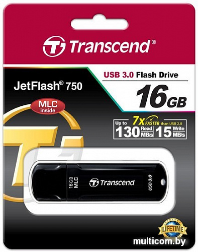 USB Flash Transcend JetFlash 750 16GB (TS16GJF750K)