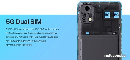 Смартфон Umidigi A13 Pro 5G 8GB/128GB (золотистый)