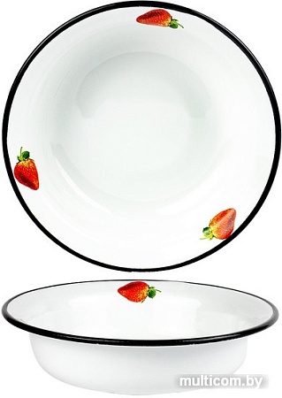 Миска для смешивания Лысьвенские эмали Сочная клубника С-0307/5