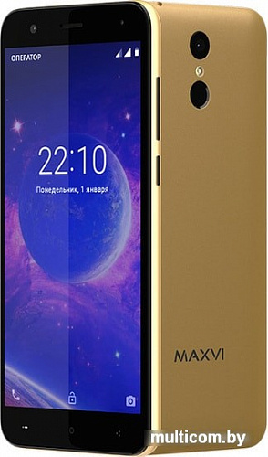Смартфон Maxvi Vega MS531 (золотистый)