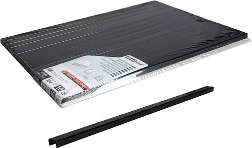 Металлический канал для переплета OPUS O.Simple Channel 304x10 мм OSC10CZA30425 (25 шт, черный)