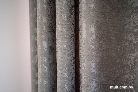 Комплект штор Decoretto Штукатурка серое небо ШСН-K9 1.63x2.6 м (серый/голубой, 2 шт)