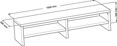 Тумба Mebelain Enkel TV16 (дуб беленый)