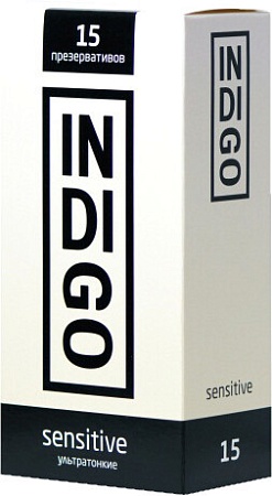Гладкие презервативы Indigo Sensitive №15 ультратонкие