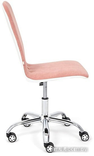Кресло TetChair Rio (флок, розовый/белый)