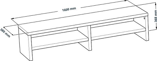 Тумба Mebelain Enkel TV16 (дуб беленый)