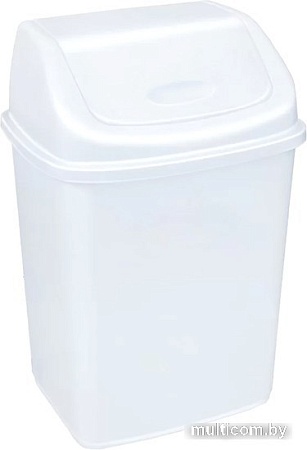 Мусорное ведро Эльфпласт Ромашка EP057 10 л (белый)