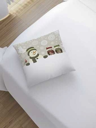Чехол на подушку JoyArty Веселая зима sl_20291
