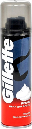 Пена для бритья Gillette Regular классическая (200 мл)