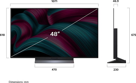 OLED телевизор LG OLED evo AI C5 OLED48C5RLA