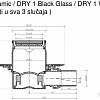 Трап/канал Pestan Confluo Standard Dry 1 White Glass