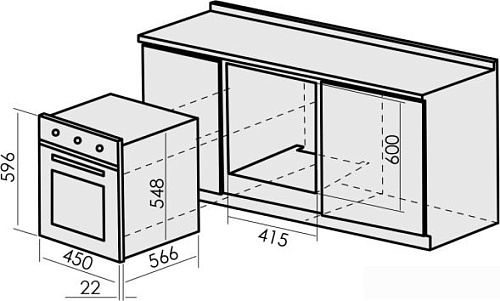 Электрический духовой шкаф MBS DE-452