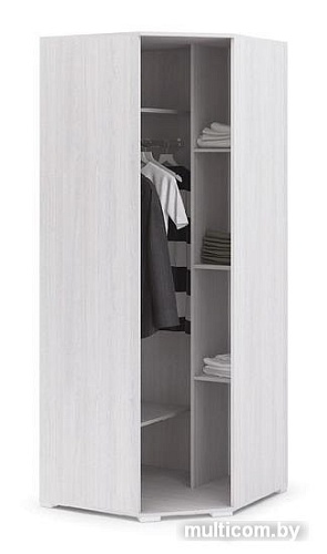 Шкаф-пенал Стендмебель Сальма ШУ-021 (белый глянец/ясень анкор)