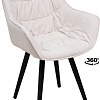 Стул Аврора Сантана 2 (бежевый велюр вивальди 02/черный)
