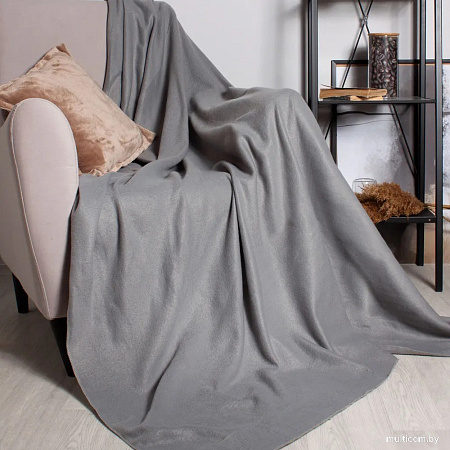 Плед Casa Conforte London Basic 130x165 6155333 (серый)