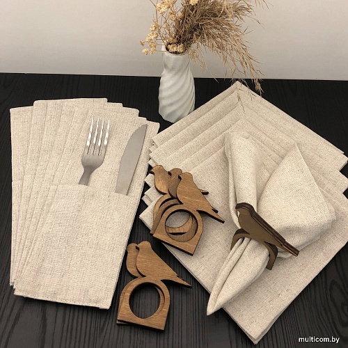 Набор различных предметов ОМурМебель Птичка (6шт, серый)