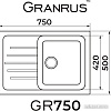 Кухонная мойка Granrus GR-750 (белый)