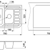 Кухонная мойка Granula 7803 (брют)