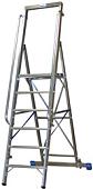 Лестница-стремянка Krause Stabilo с поручнем 7 ступеней