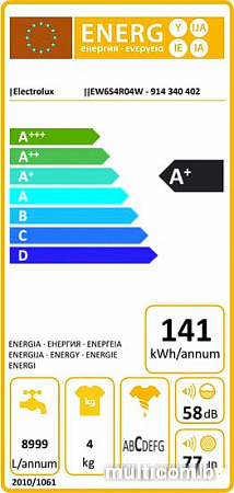 Стиральная машина Electrolux EW6S4R04W