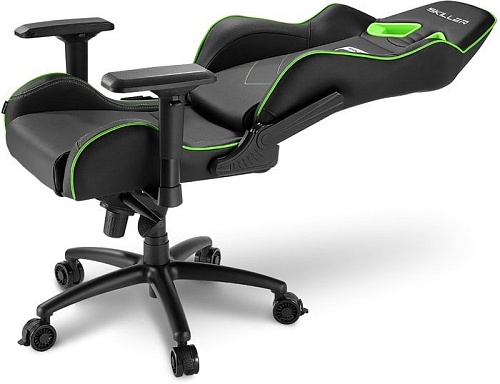 Кресло Sharkoon Shark Skiller SGS3 BK/GN (черный/зеленый)