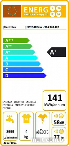 Стиральная машина Electrolux EW6S4R04W