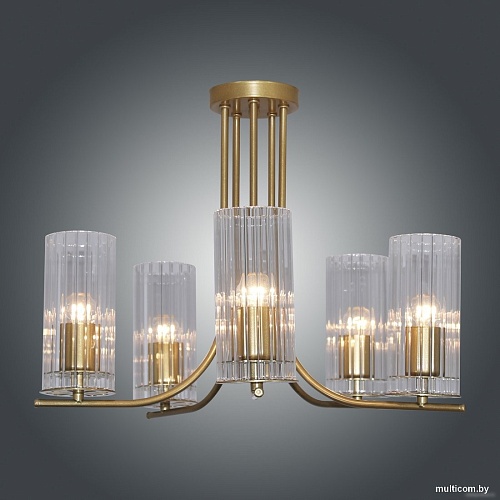 Люстра средней высоты Элетех Ария 151 НПБ 01-5x60-164 Е27 1005405236 (золото)