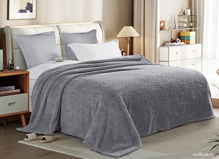 Плед Реноме Gammi 1.5сп GAM-012 (жаккард плетенка серый)