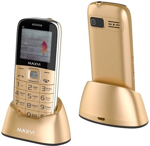 Мобильный телефон Maxvi B6 (золотистый)