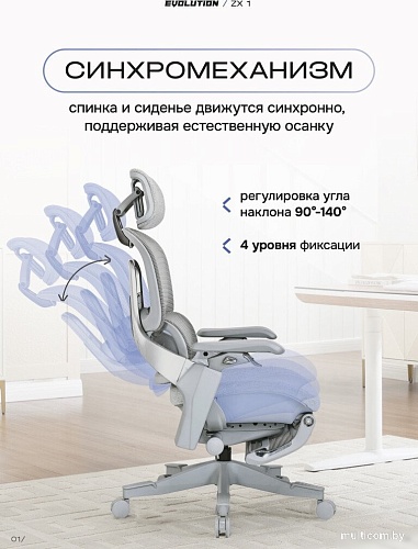 Офисное кресло Evolution ZX 1 (серый)