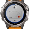 Умные часы Garmin Fenix 5 Plus Sapphire (титановый/оранжевый)