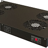 Блок вентиляторов для серверного шкафа Hyperline TRFA-WB-MICR-4F-RAL9004