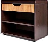 Банкетка Doma Liga с откидной крышкой 61.5x31.4x50 (венге/дуб бунратти/коричневый кожзам)