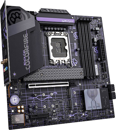 Материнская плата Colorful Colorfire B760M-Meow WiFi D5 Purple