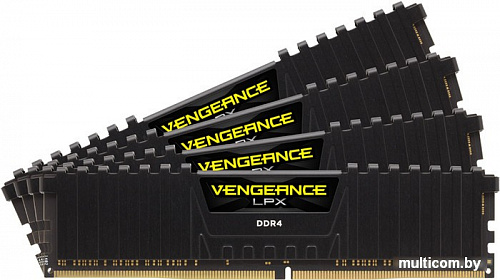 Оперативная память Corsair Vengeance LPX 4x16GB DDR4 PC4-25600 CMK64GX4M4C3200C16