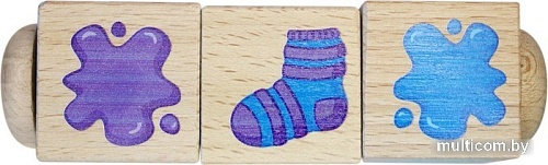 Развивающая игра Десятое королевство Кубики на оси. Составляем цвета 02966