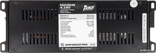 Автомобильный усилитель AMP Micron 4.120