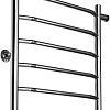 Полотенцесушитель Ростела Трапеция боковое подключение 1&amp;quot; 6 перекладин 40x70 см