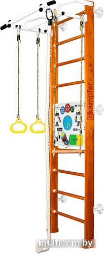 Детский спортивный комплекс Kampfer Helena Wall Busyboard (стандарт, классический/бизиборд белый)