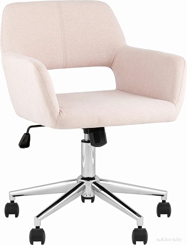 Stool Group Ross Chrome 50-19 (рогожка, светло-розовый)