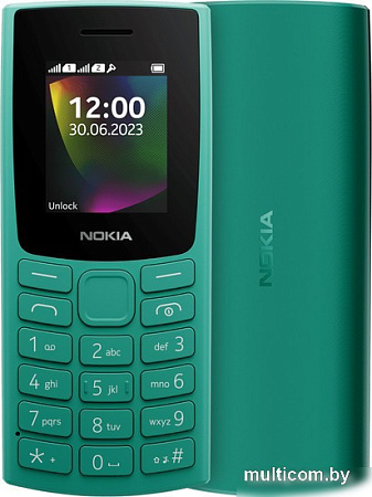 Кнопочный телефон Nokia 106 (2023) Dual SIM TA-1564 (зеленый)