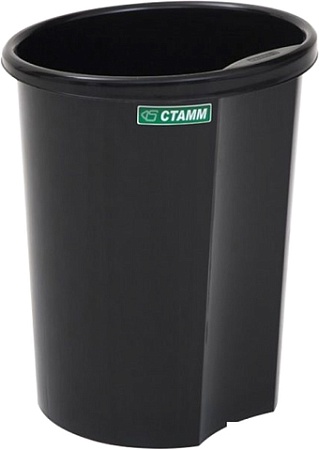 Корзина для бумаг Стамм КР11 (черный)