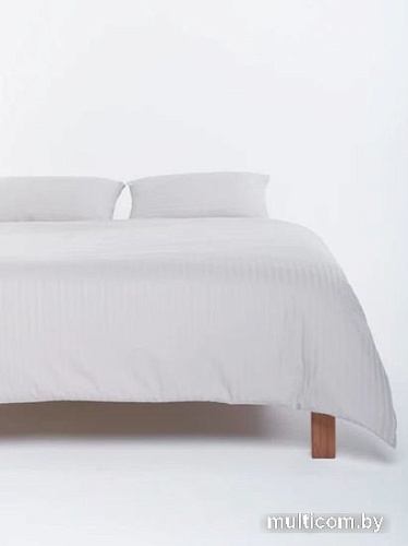 Постельное белье GoodNight Pure Страйп-сатин 1.5сп 417432 (светло-серый)