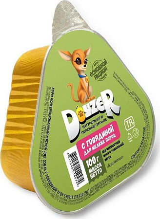 Консервированный корм для собак Doyzer Мясной с говядиной 100 г
