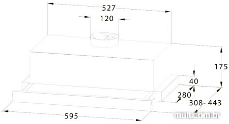 Кухонная вытяжка Midea MH60P303X