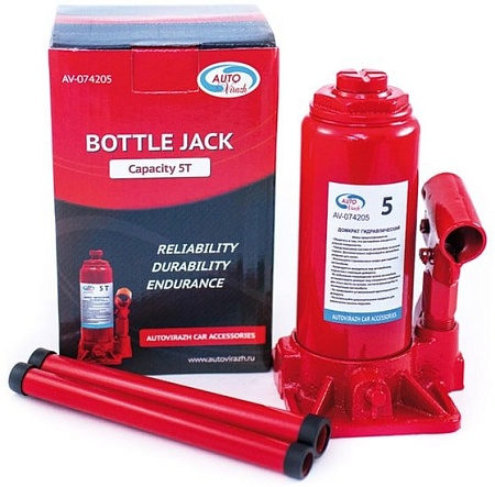 Бутылочный домкрат Autovirazh AV-074205 5т