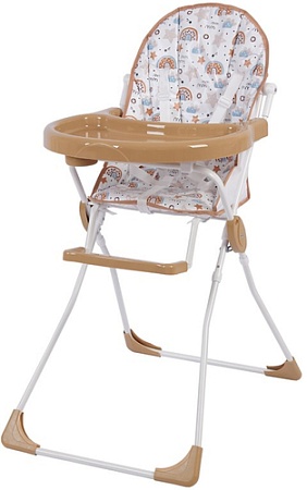 Высокий стульчик Baby Boom Радуга и звезды 0002485-09 (макиато)