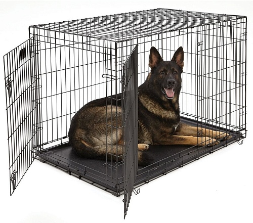 Клетка Midwest Life Stages для собак 2 двери 1648DD (124x79x82см, черный)