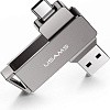 USB Flash Usams Type-C+USB3.0 Rotatable High Speed Flash Drive 32GB