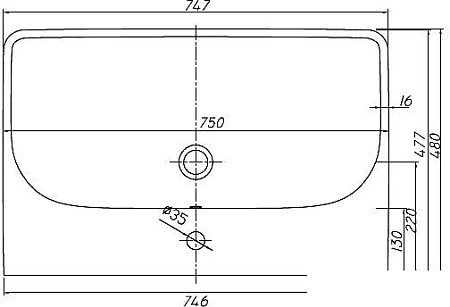 Умывальник Kolo Traffic L91175000
